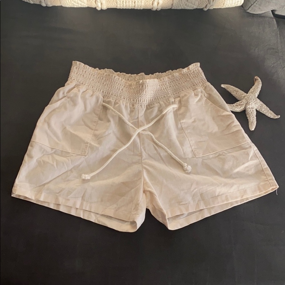Chances R (elastic waistband linen/rayon shorts)